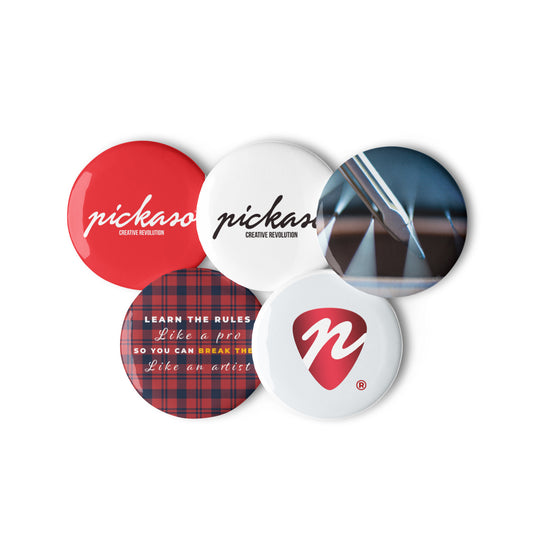 Set of Pickaso Pin Buttons