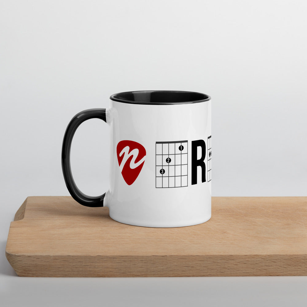 Revolution mug with red color Inside