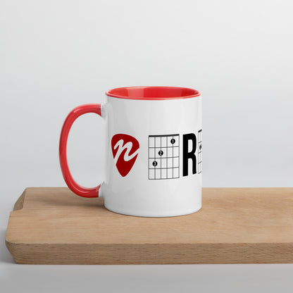 Revolution mug with red color Inside